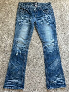 Almost Famous Distressed Blue Women's Jeans